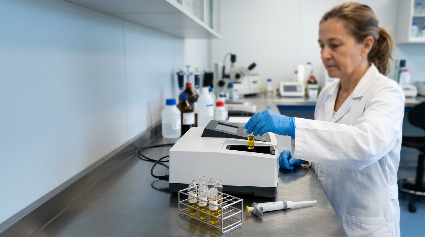 Laboratory testing of olive oil samples